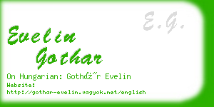 evelin gothar business card